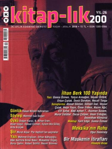 Kitap-lık Sayı:200 / Kasım - Aralık 2018