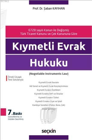 Kıymetli Evrak Hukuku Şaban Kayıhan
