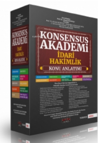 Konsensus Akademi İdari Hakimlik Konu Anlatımlı Set Savaş Yayınları 2021;İdari Hakimlik Sınavı Hazırlık