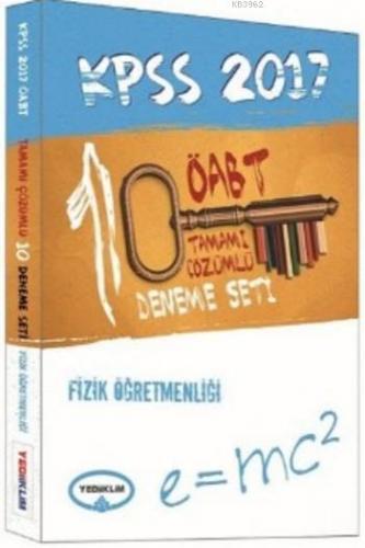 KPSS ÖABT Fizik Öğretmenliği Çözümlü 10 Deneme Sınavı 2017