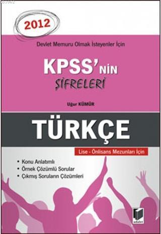 KPSS'nin Şifreleri Türkçe Uğur Kümür