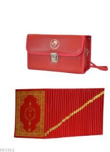 Kur'an-ı Kerim Hatim Seti (Ciltli - Bordo Renk)