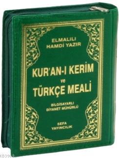 Kur'an-ı Kerim ve Türkçe Meali (Cep Boy, Kılıflı, Renkli) Elmalılı Muh