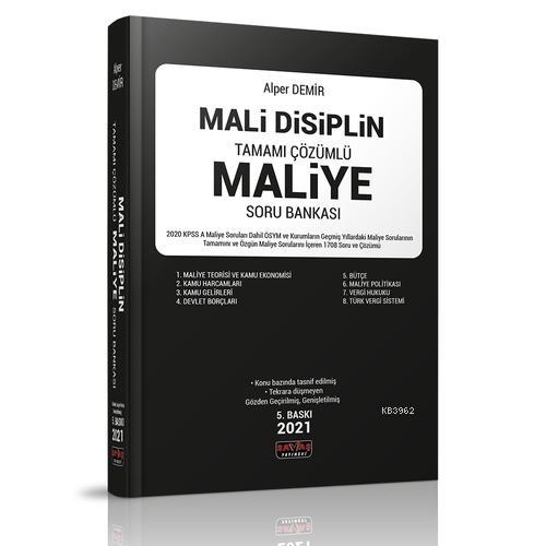 Mali Disiplin Tamamı Çözümlü Maliye Soru Bankası Savaş Yayınları 2021