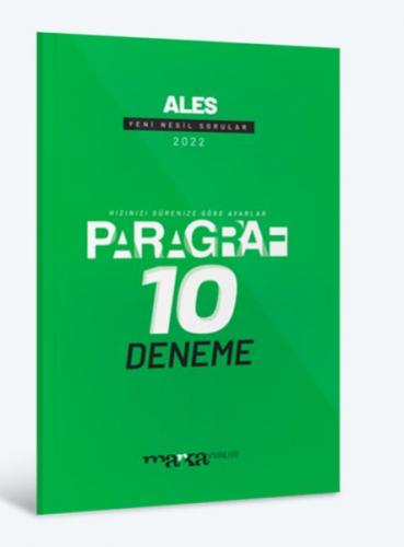 Marka Yayınları 2022 Ales Paragraf 10 Deneme
