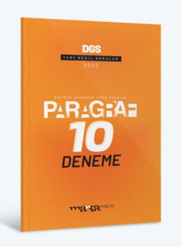 Marka Yayınları 2022 DGS Paragraf 10 Deneme
