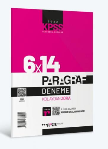 Marka Yayınları 2022 KPSS Paragraf 6×14 Deneme Komisyon