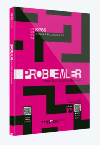 Marka Yayınları 2022 KPSS Problemler Konu Özetli Soru Bankası Tamamı Video Çözümlü
