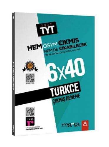 Marka Yayınları 2022 TYT Türkçe 6 Deneme Sınavı Tamamı Video Çözümlü