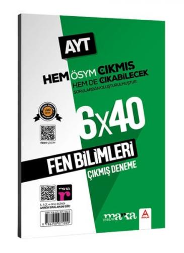 Marka Yayınları AYT Fen Bilimleri 6 Deneme Sınavı Tamamı Video Çözümlü