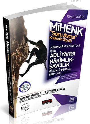 Mihenk Soru Avcısı Mezunlar ve Avukatlar İçin Adli Hakimlik Çözümlü 7+3 Deneme 2018