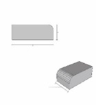 Minyatür Basamak Tuğlası
 Gri 100 lü