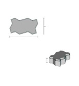 Minyatür Dikdörtgen Parke
 Gri - Kırmızı  150 li