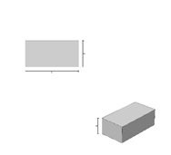Minyatür Pres Tuğla 
Gri 300 lü