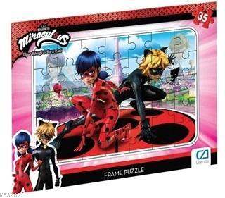 Miraculous - Frame Puzzle 35 Parça 3 Çeşit (Asorti 12'li Paket)