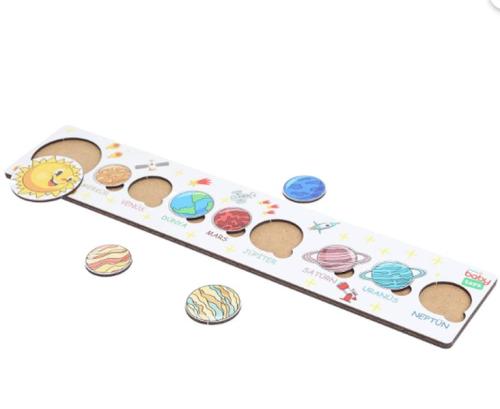 Montessori Gezegenler Puzzle