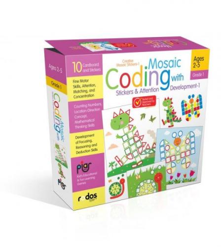Mosaic Coding with Stickers&Attention Development-1-Grade-Level 1-Crea