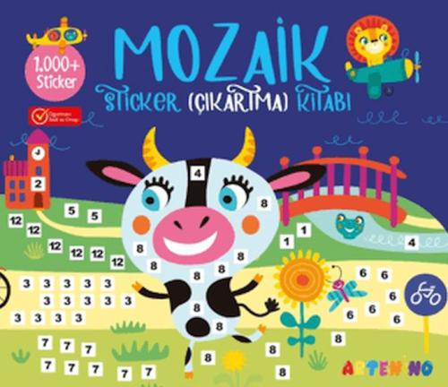 Mozaik Sticker Çıkartma Kitabı - Lacivert Kolektif