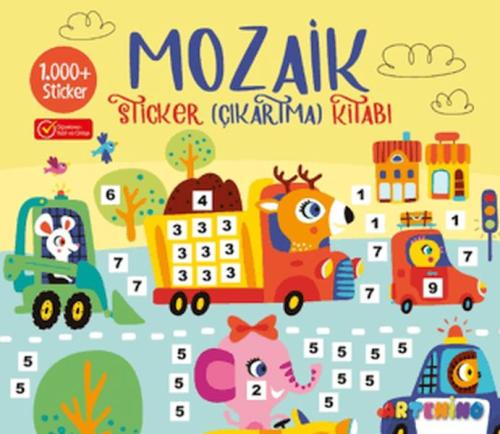 Mozaik Sticker Çıkartma Kitabı - Sarı Kolektif