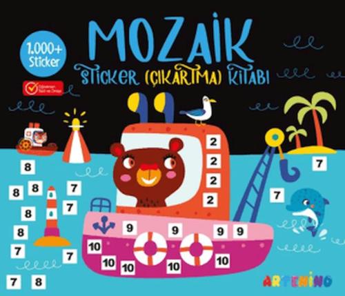 Mozaik Sticker Çıkartma Kitabı - Siyah Kolektif