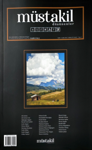 Müstakil Düşünenler Kültür ve Medeniyet Sergisi Sayı 1