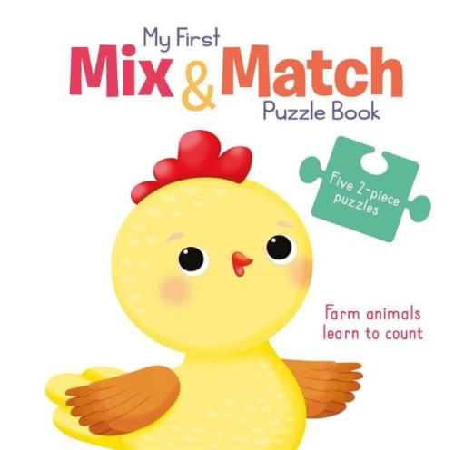 My First Mix & Match Puzzle Book: Farm Animals Learn to Count