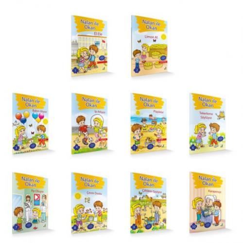 Nalan ile Okan Seti (10 Kitap - Dik Temel Yazılı) Sara Gürbüz Özeren