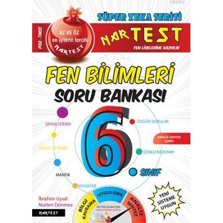 Nartest Yayınları 6. Sınıf Süper Zeka Fen Bilimleri Soru Bankası Narte