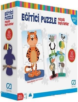 Neşeli Hayvanlar - Eğitici Puzzle