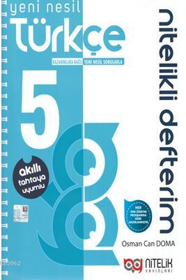 Nitelik Yayınları 5. Sınıf Yeni Nesil Türkçe Nitelikli Defterim