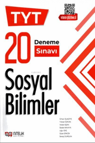 Nitelik YKS TYT Sosyal Bilimler 20 Deneme Sınavı