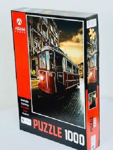 Nostaljik Tramvay 1000 Parça Puzzle