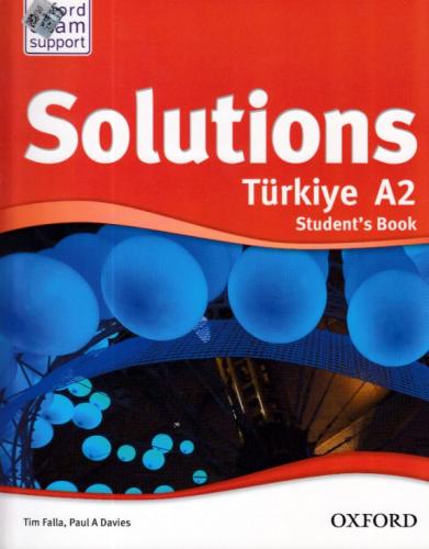 Oxford Solutions Türkiye A2 Student's Book Tim Falla Paul a Davies