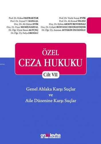 Özel Ceza Hukuku - Cilt VII