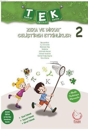 Palme Yayınları 2. Sınıf TEK Zeka ve Dikkat Geliştiren Etkinlikler Palme