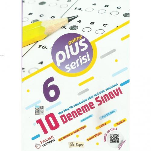 Palme Yayınları 6. Sınıf 10 Deneme Sınavı Plus Serisi Palme