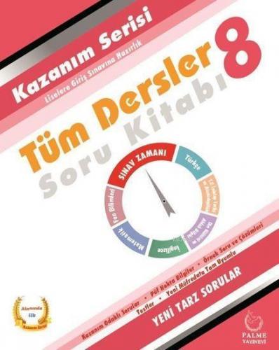 Palme Yayınları 8. Sınıf LGS Kazanım Serisi Tüm Dersler Soru Kitabı Palme