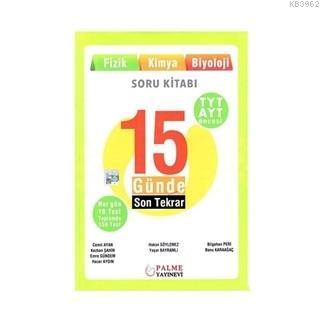 Palme Yayınları TYT AYT Öncesi 15 Günde Son Tekrar Soru Kitabı Sayısal Palme