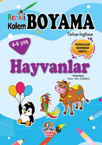 Renkli Kalem Boyama - Hayvanlar Türkan Ada Kömürcü
