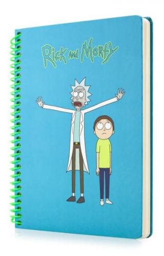Rick and Morty Mavi Butik Defter