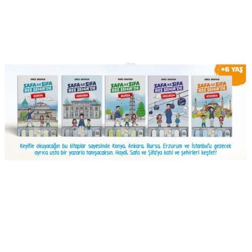 Safa İle Şifa Beş Şehir'de (5 Kitap) Enes Okutan