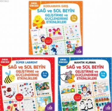 Sağ Sol Beyin Geliştirme Etkinlikleri Seti 3 - 5 Yaş