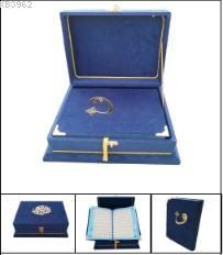 Sandıklı -Çeyizlik Veya Hediyelik Ahşap Kadife Sandıklı Kuran-I Kerim