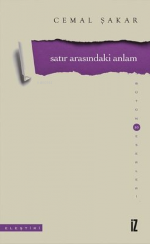 Satır Arasındaki Anlam Bütün Eserleri 20;Bütün Eserleri 20