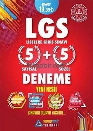 Sıradışı Analiz Yayınları 8. Sınıf LGS 5+5 Yeni Nesil Deneme Sıradışı Analiz