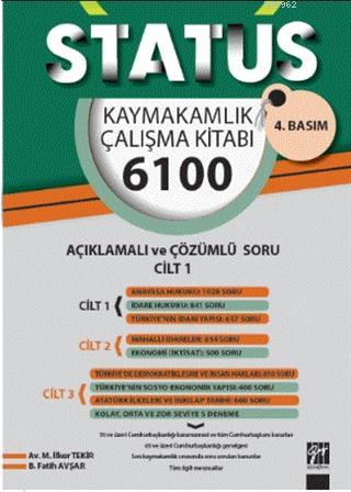 Status Kaymakamlık Çalışma Kitabı 6100 Açıklamalı Çözümlü Soru (3 Cilt Takım)