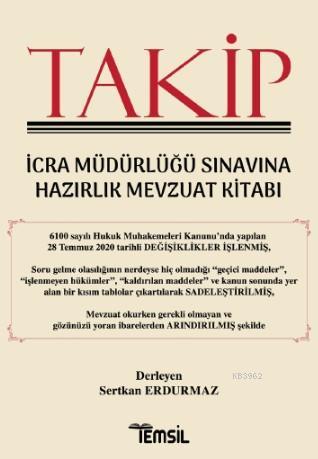 Takip İcra Müdürlüğü Sınava Hazırlık Mevzuat Kitabı