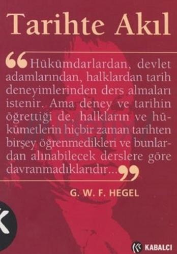 Tarihte Akıl George W.F. Hegel