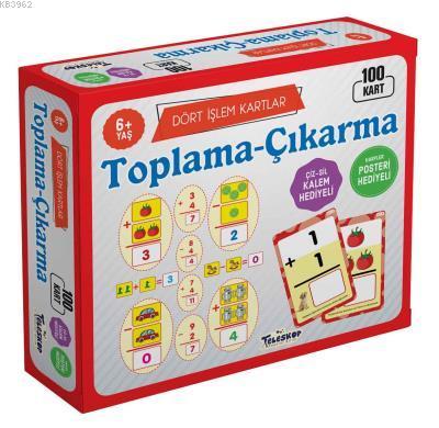 Teleskop Dört İşlem Toplama Çıkartma 6 Yaş 100 Kart