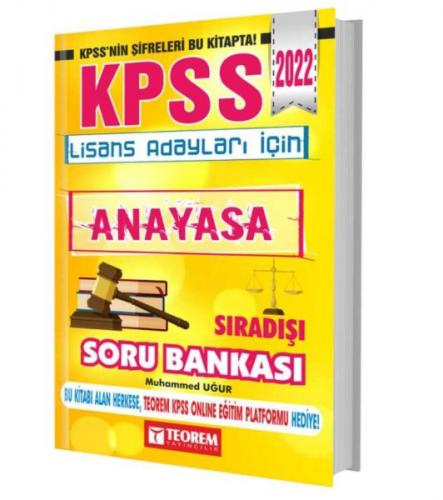 Teorem 2022 KPSS Anayasa Sıradışı Soru Bankası Muhammed Uğur